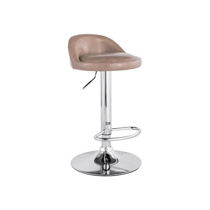 Sgabello da Bar Madison in Similpelle 39x39cm-H70cm Beige