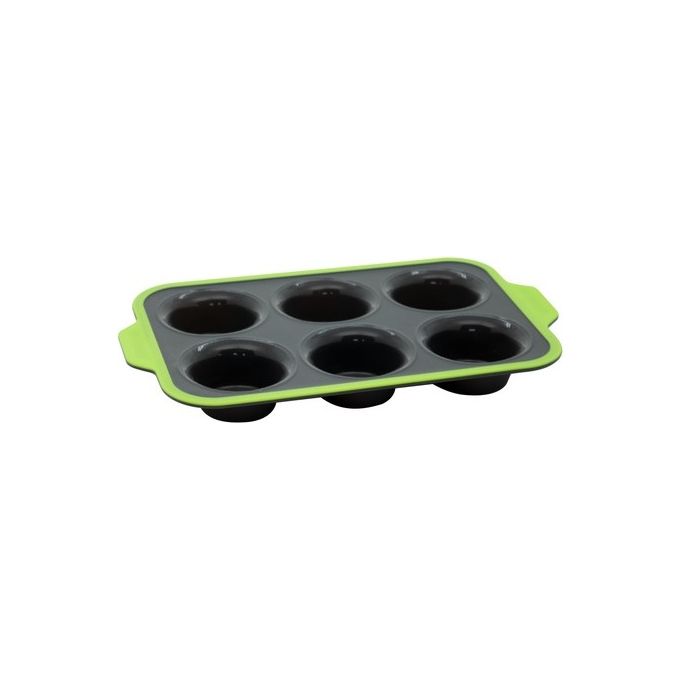 Stampo 6 Posti Muffin in Silicone 33,3X22,4X4,3 cm