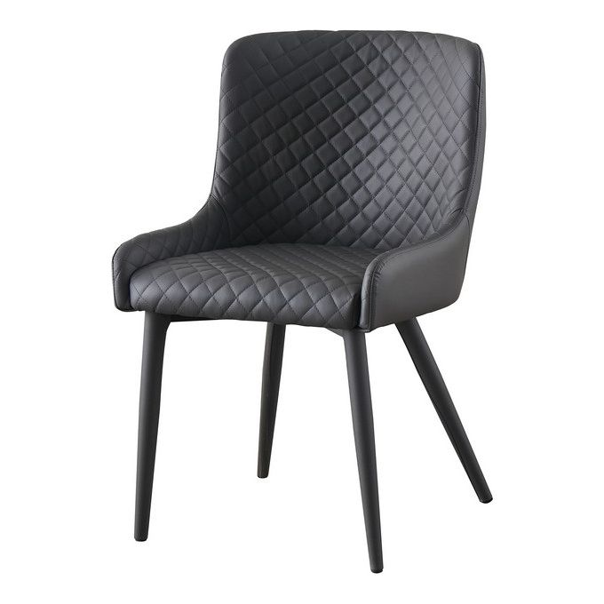 Poltroncina Hermon In Similpelle 62x49cm-H79,5cm Grigio