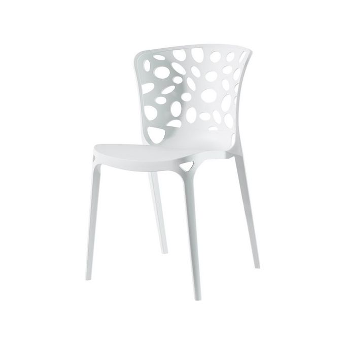 Sedia Ade in Polipropilene 55X50Cm-H83Cm Bianco