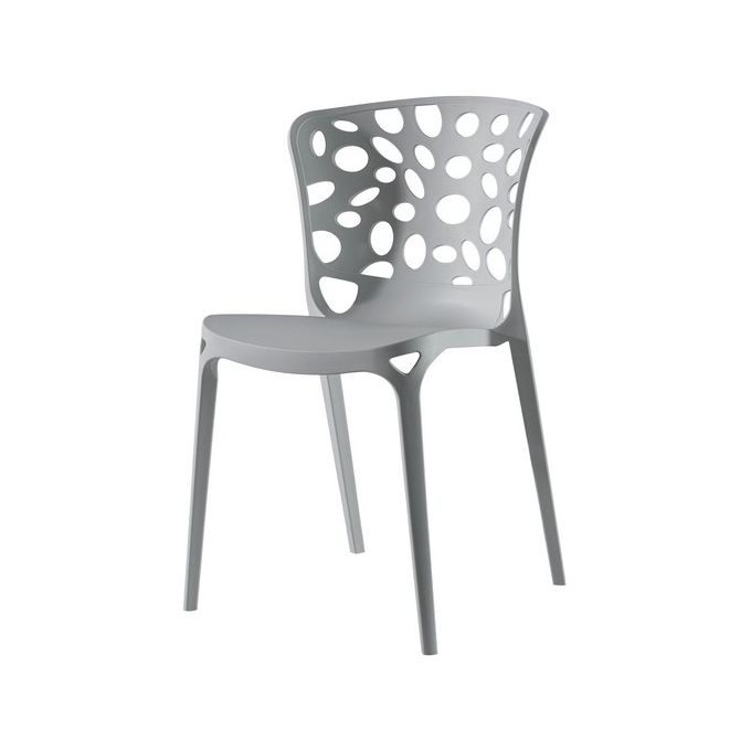 Sedia Ade in Polipropilene 55X50Cm-H83Cm Grigio Scuro