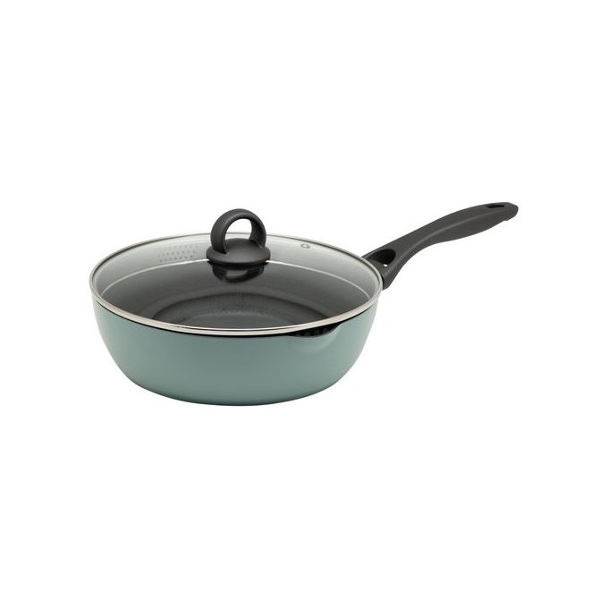Padella Fonda Cooker con Coperchio 26 cm in Alluminio Forgiato Azzurro