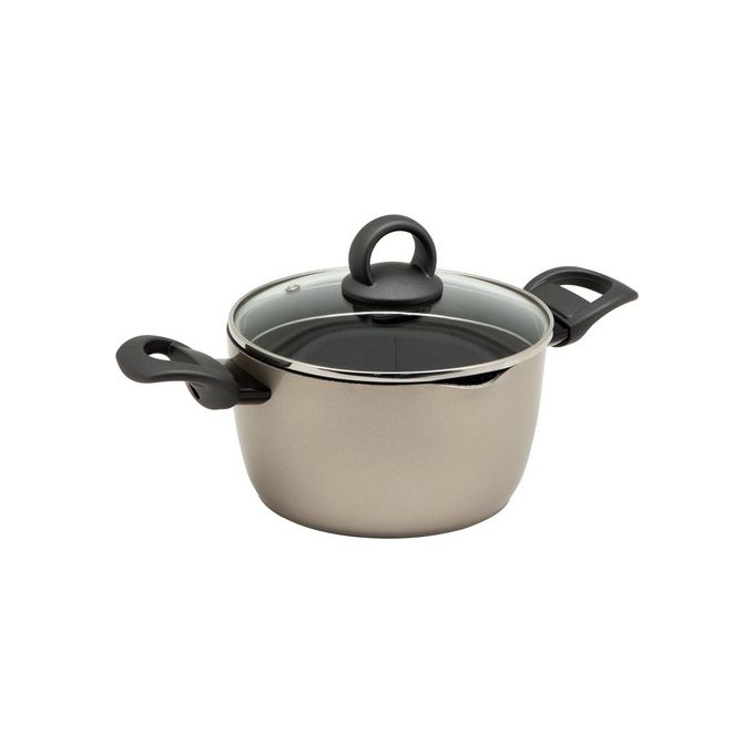 Casseruola Cooker con 2 Manici e Coperchio 20 cm in Alluminio Forgiato Oro