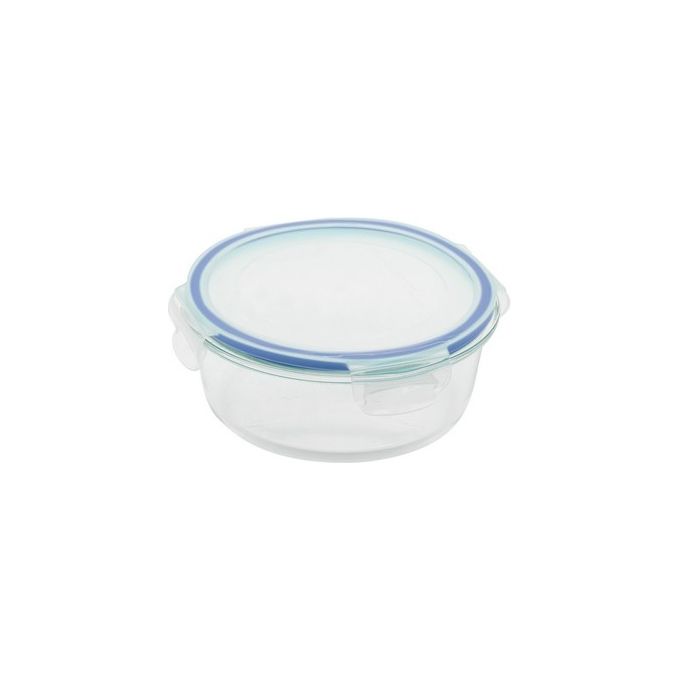 Contenitore Rotondo con Coperchio senza Sfiato in Vetro 650 Ml