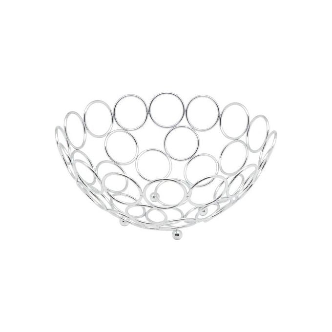Portafrutta Tondo Circle Cm 28 in Filo Cromato