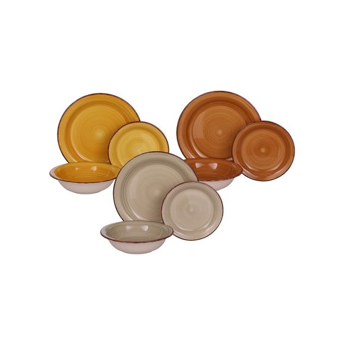 Set Tavola 18 Pezzi Elements in Stoneware