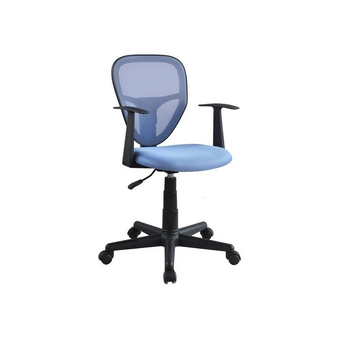 Poltrona da Ufficio Fanny in Poliestere 43,5x39,5cm-H92,5cm Azzurro