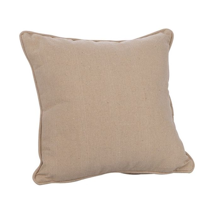 Cuscino da Arredo Sfoderabile Flo 100% Cotone 40X40 cm Beige