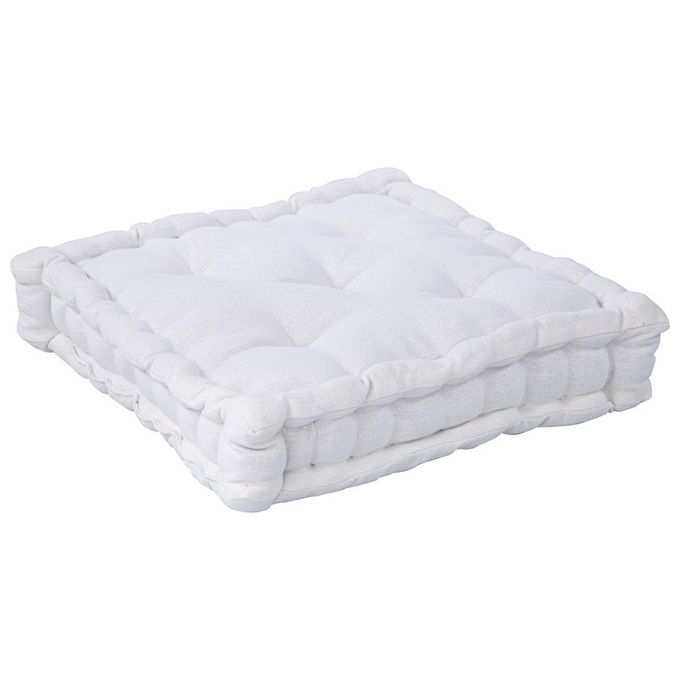 Cuscino da Pavimento-Futon Rona 100% Cotone 40X40 cm Avorio