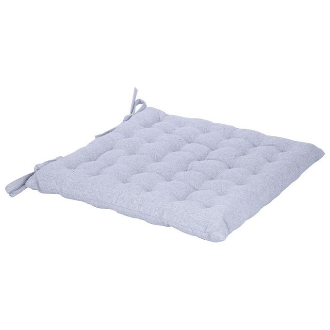 Cuscino da Seduta Cora 100% Cotone 40X40cm Grigio Chiaro
