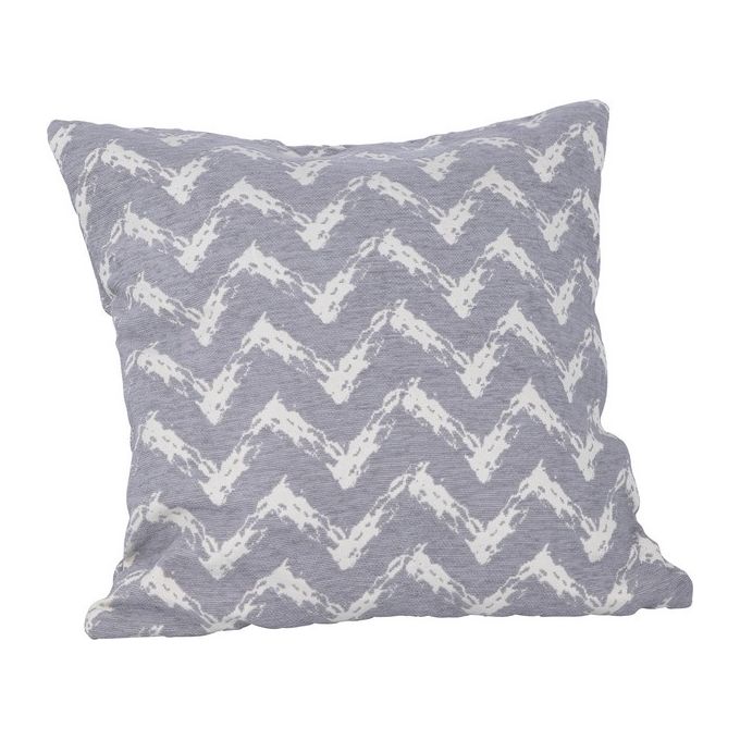 Cuscino da Arredo Sfoderabile Bay con Motivi Grafici 70% Poliestere e 30% Cotone 45X45 cm Beige