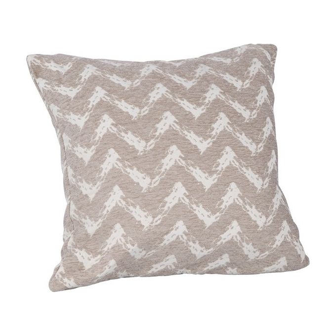 Cuscino da Arredo Sfoderabile Bay con Motivi Grafici 70% Poliestere e 30% Cotone 45X45 cm Grigio
