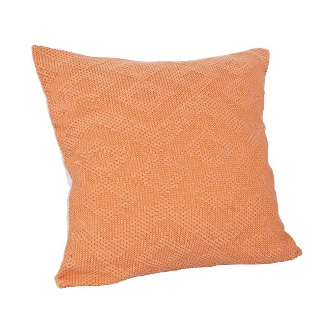 Cuscino da Arredo Sfoderabile Lagos con Motivi Grafici Ricamati 70% Poliestere e 30% Cotone 45X45 cm Arancio