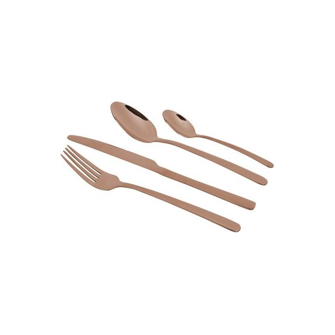Set 24 Pezzi Posate Tudor in Acciaio Bronzo