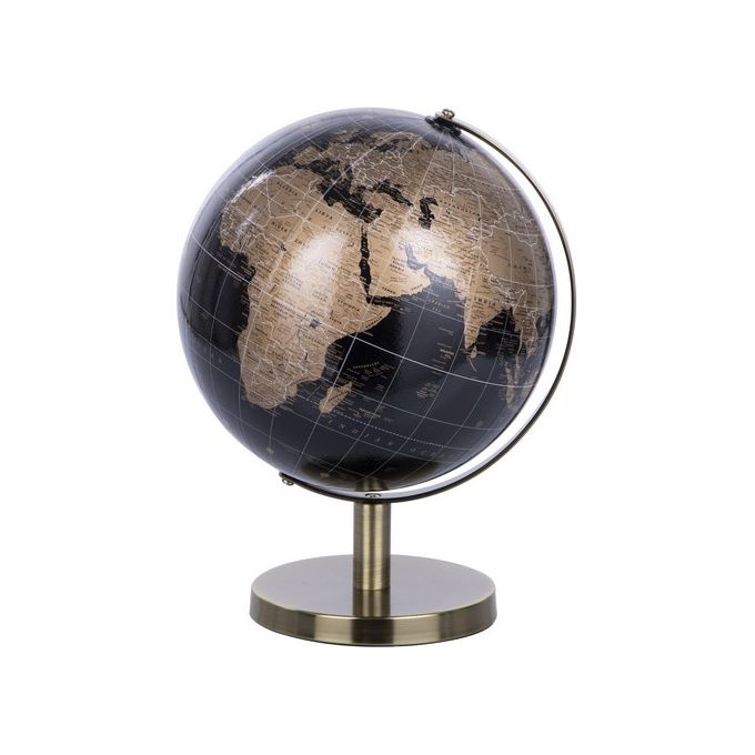 Mappamondo Atlas con Base in Metallo 21X21X28 cm