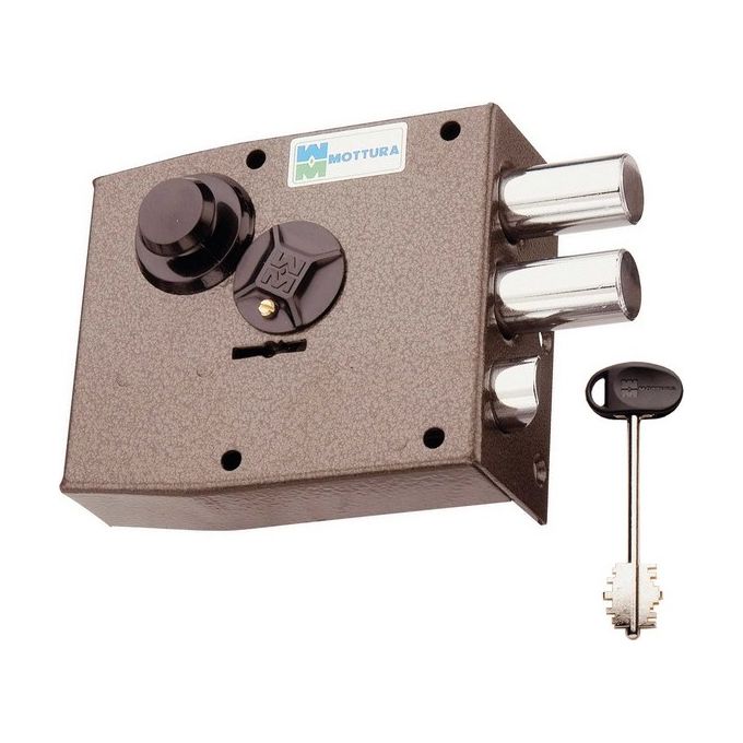 Mottura 20511Dx Serratura Applicare Doppia Mappa Laterale E 63 Dx 2 Catenacci Scrocco Interasse 28