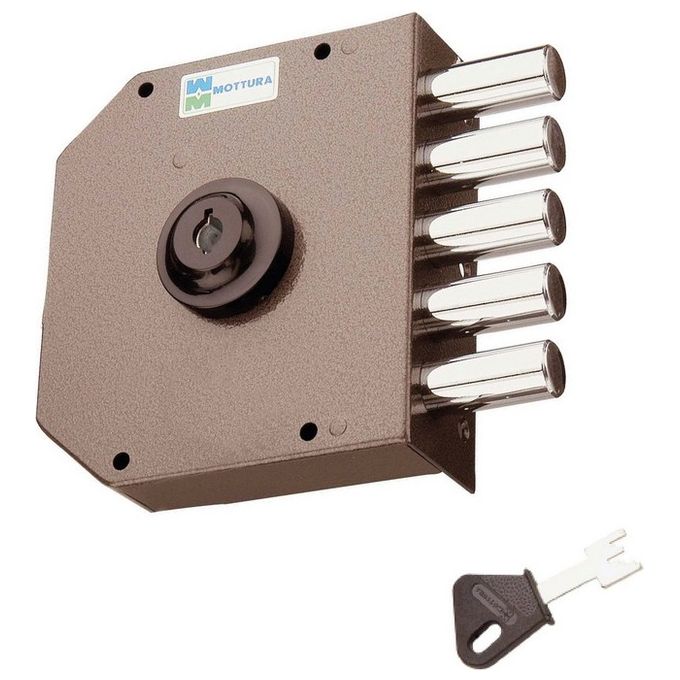 Mottura 30600Dx Serratura Applicare Pompa 30 Laterale E 63 5 Catenacci Apertura Interna Con Chiave