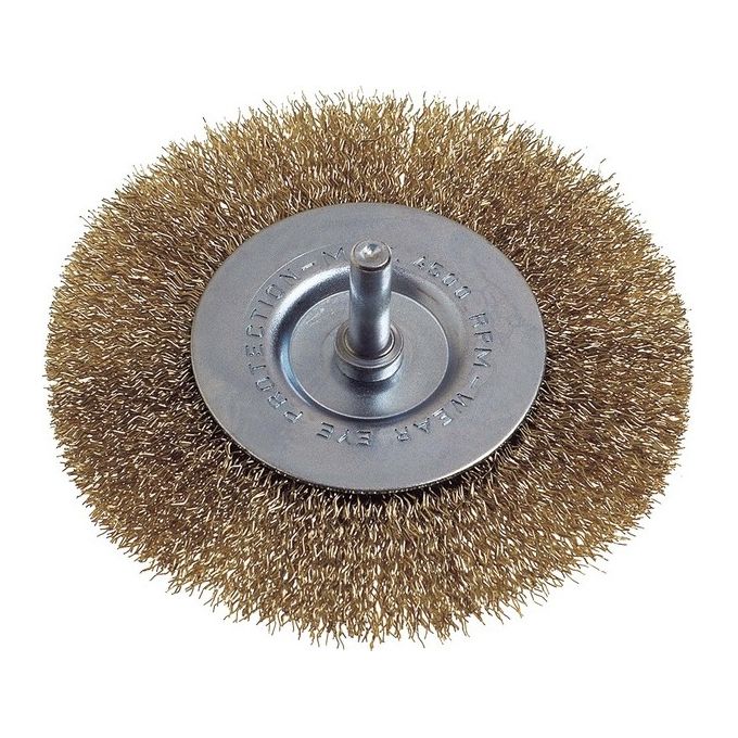 Poggi Spazzola Circolare Filo Acciaio Gambo 6 Mm