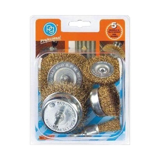 Pg Spazzole Acciaio Kit Pezzi 5