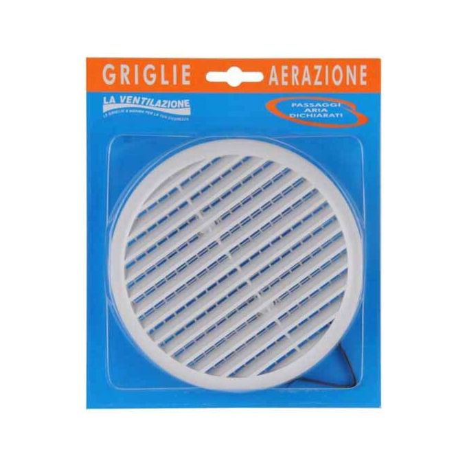 Laventilazione Griglia Pl 155 Tonda Rete 90-145 Molle Bl