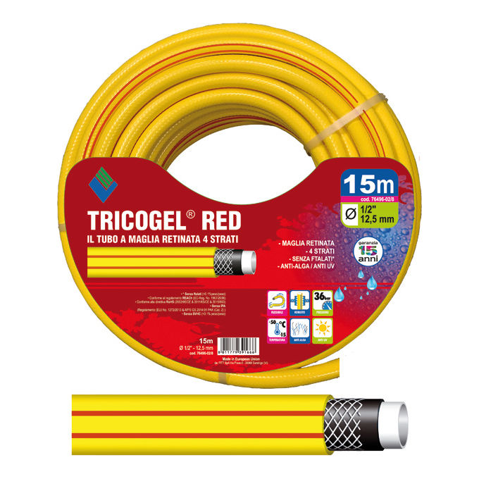 Vigor-Blinky Tubo Tricogel Red 4 Strati 15mt 5-8