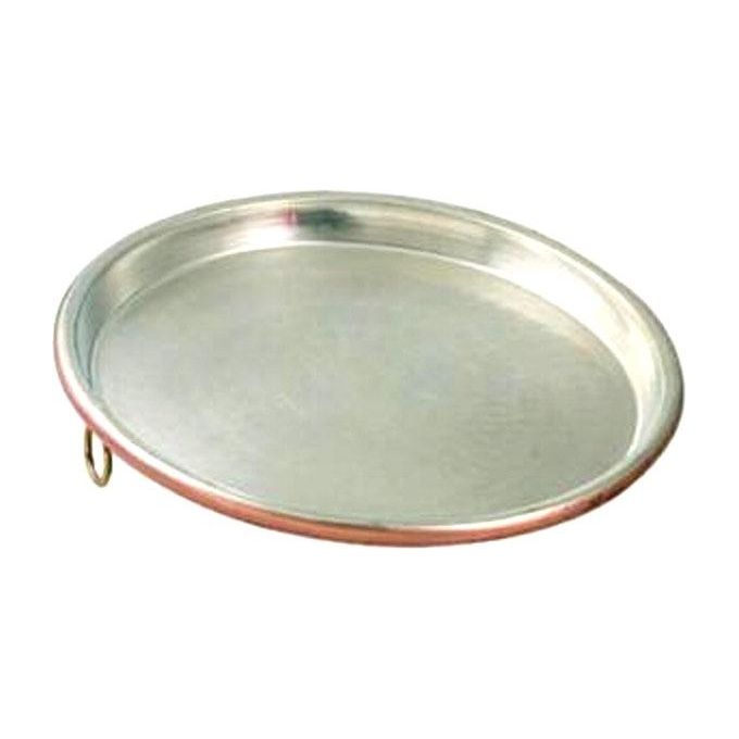 Cu Artigiana Teglia Rame Stagnato Cm 60 H 2,5