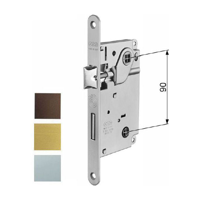 Agb Serrature Serratura Infilare Legno Centro E50 Bagno Cromo 1006