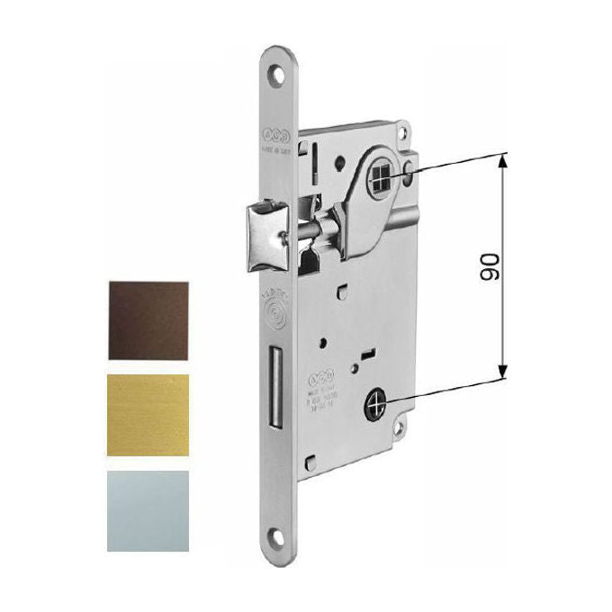 Agb Serrature Serratura Infilare Legno Centro E50 Bagno Cromo 1005