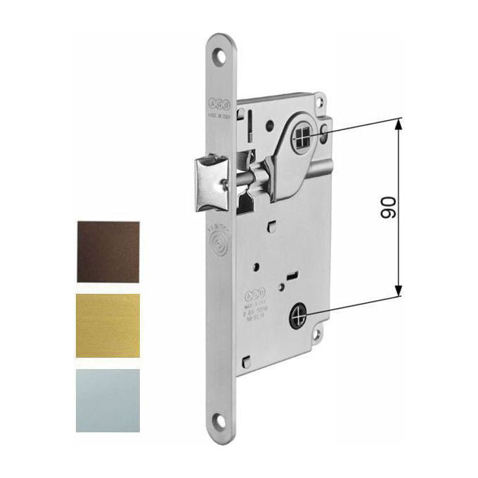Agb Serrature Serratura Infilare Legno Centro E50 Bagno Cromo 1012