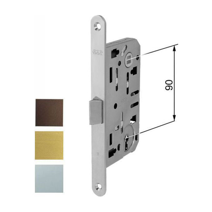 Agb Serrature Serratura Infilare Legno Mediana E35 Bronzata 1101