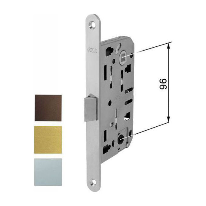 Agb Serrature Serratura Infilare Legno Mediana E35 Bagno Ottonato 1102