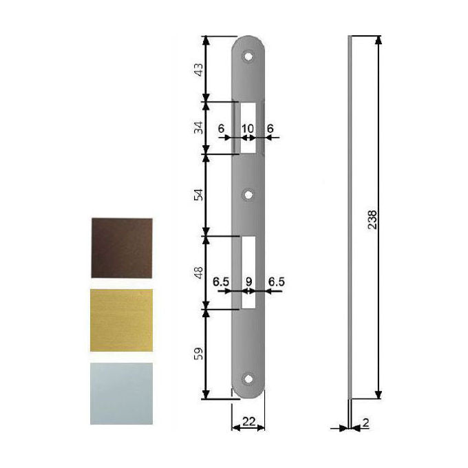 Agb Serrature Incontro Serrature Patent Bt 8x90 Cromo Op 590