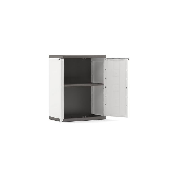 Keter Armadio da esterno in resina JOLLY Basso con 1 ripiano regolabile dimensioni 68x39x85h ideale per organizzare spazi esterni