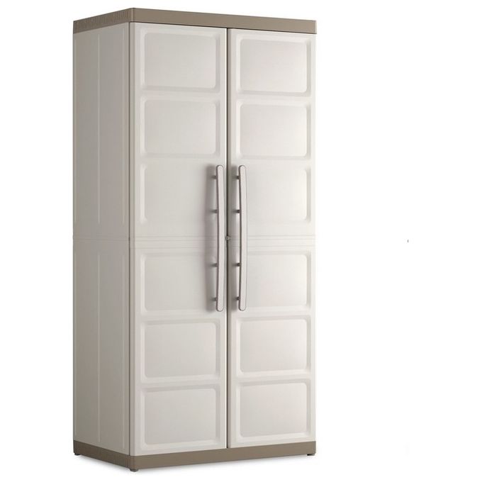KETER Armadio da esterno in resina EXCELLENCE XL con 4 ripiani regolabili altezza 182cm larghezza 89cm profondita' 54cm per giardino e terrazza