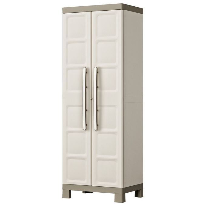Keter Armadio da esterno in resina ExcellenceE Alto con Tutto Piani e 4 ripiani regolabili dimensioni 65x45x182H