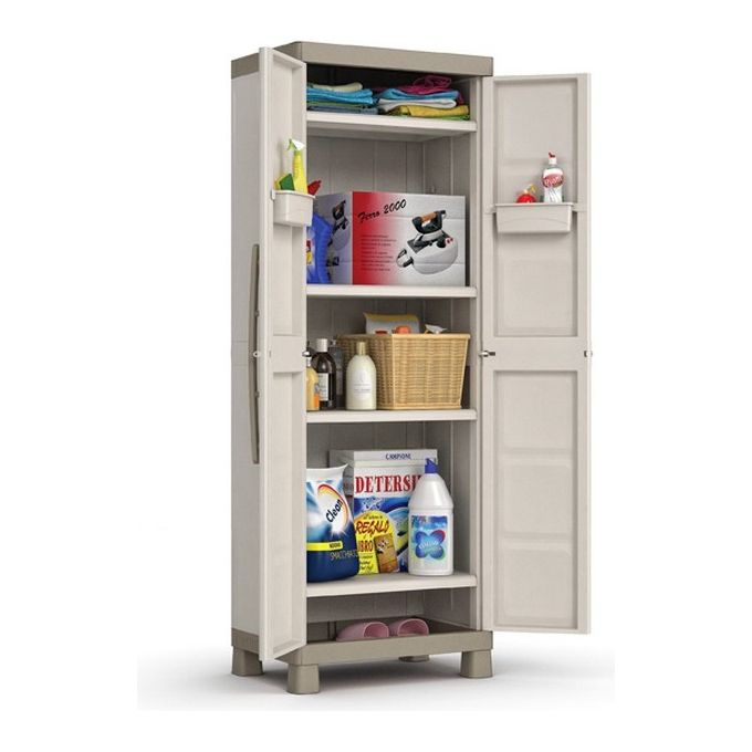 Keter Armadio da esterno in resina ExcellenceE Alto con Tutto Piani e 4 ripiani regolabili dimensioni 65x45x182H