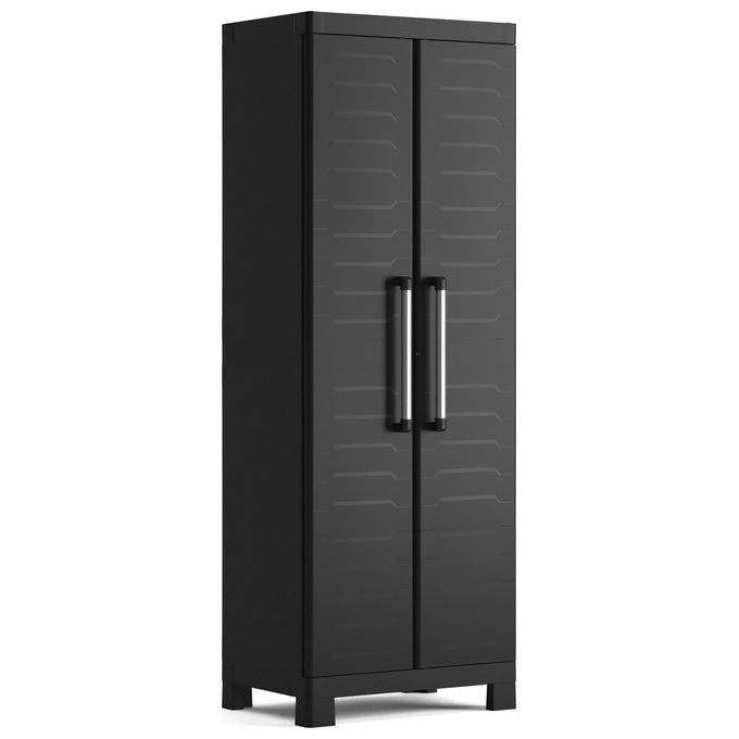 Keter Detroit Armadio Alto 4 Ripiani Regolabili con Maniglie in Metallo 65x45x182h per Esterno