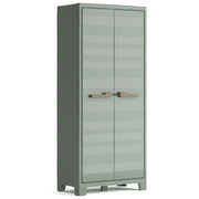 KETER PLANET OUTDOOR MULTISPACE Armadio Impermeabile Certificato IPX3 Realizzato in Materiale Riciclato 80x44x182h