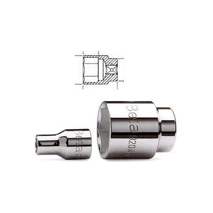 BETA Chiave Bussola Bocca Esagonale Acciaio Cromato - Uni-ISO 3316 din 3123 - 920a mm 10