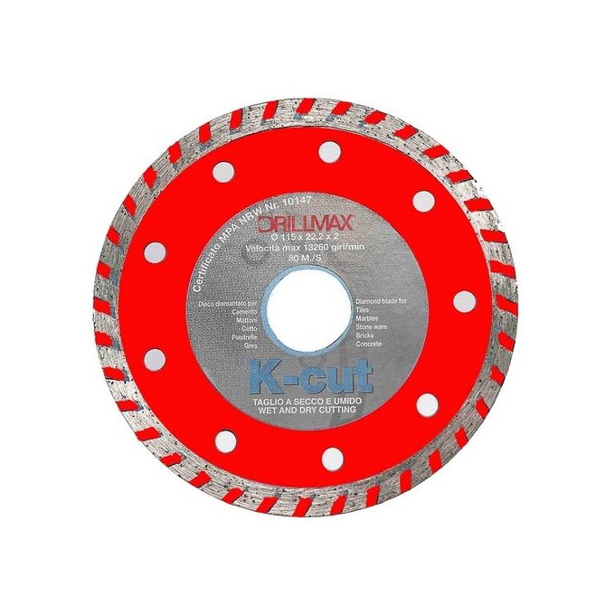 Krino Disco Diamantato Corona Turbo Per Materiali Edili 230