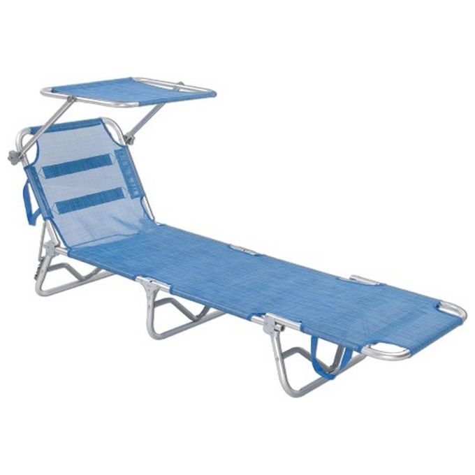 Brixo Lettino da Spiaggia Pieghevole Sandwich Top