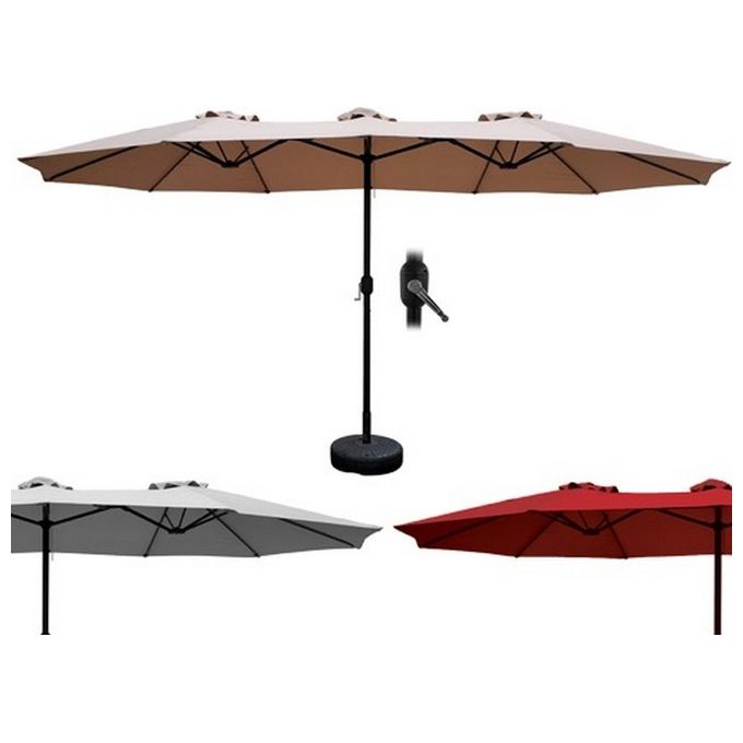 Brixo Ombrellone Alluminio Twin Bordeaux