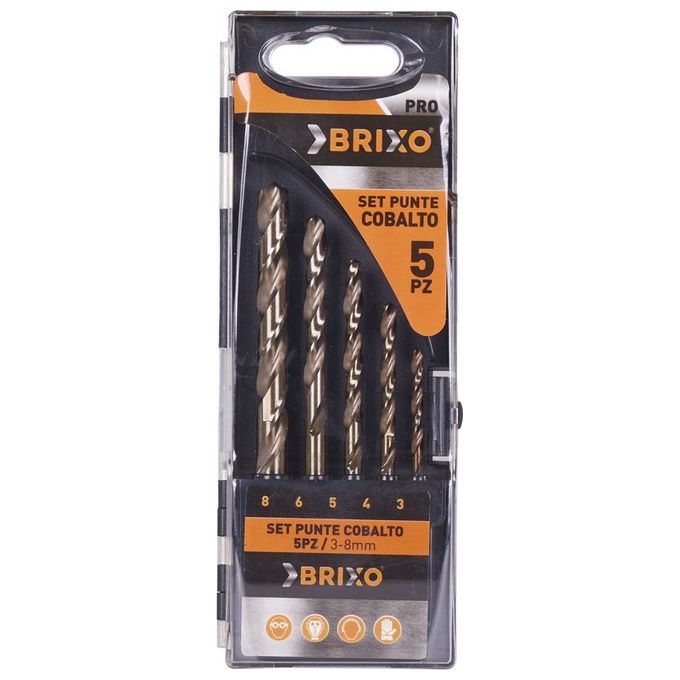 Brixo Set Punte Hss Cobalto Pz19