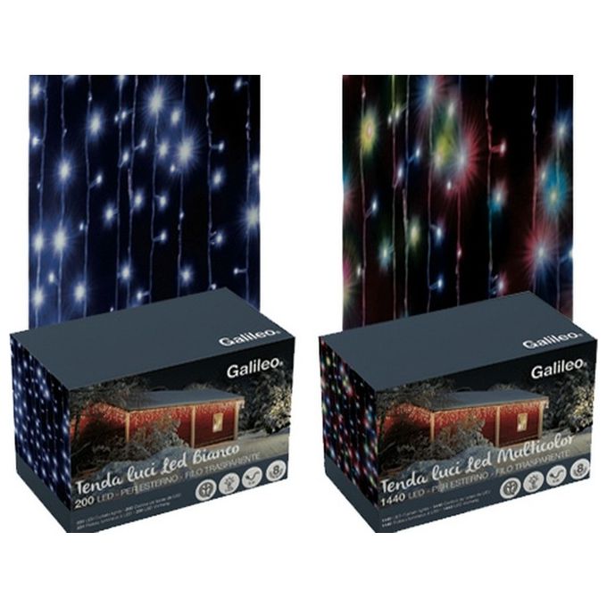 300 Luci A Led A Tenda Per Esterno Multicolor
