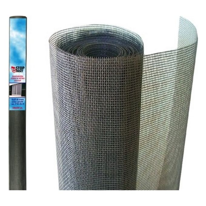 Brixo Zanzariera Fibra Grigio Miniro H1.2x2.5mt