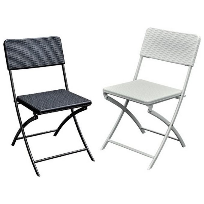 Brixo Sedie Polyrattan Levante Nero