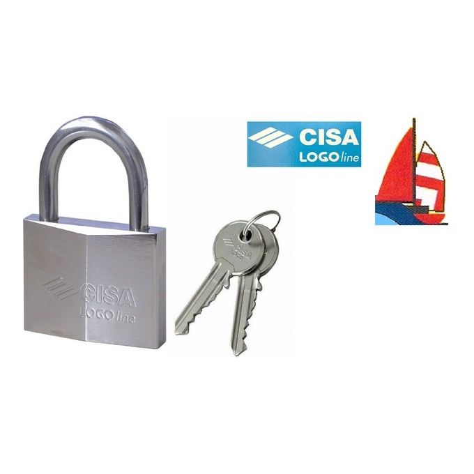 Cisa 21710400 Lucchetto Ad Arco Inox Mm 40 Chiave Piatta Cifratura Kd