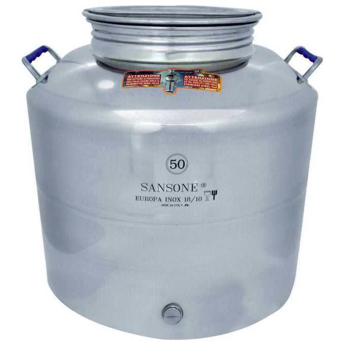 [ComeNuovo] Sansone Bidone Inox Per Olio Lt.50