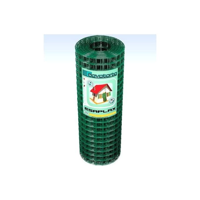 Cavatorta Rete Elettrosaldata Plastificata Con Maglie Quadre 25 X H. 0,6 Mt