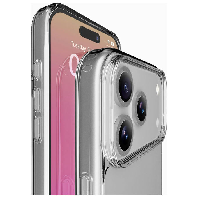 Cellularline 8018080499609 Cover Rigida Trasparente Bordi Gomma Antiurto iPhone 17 Pro